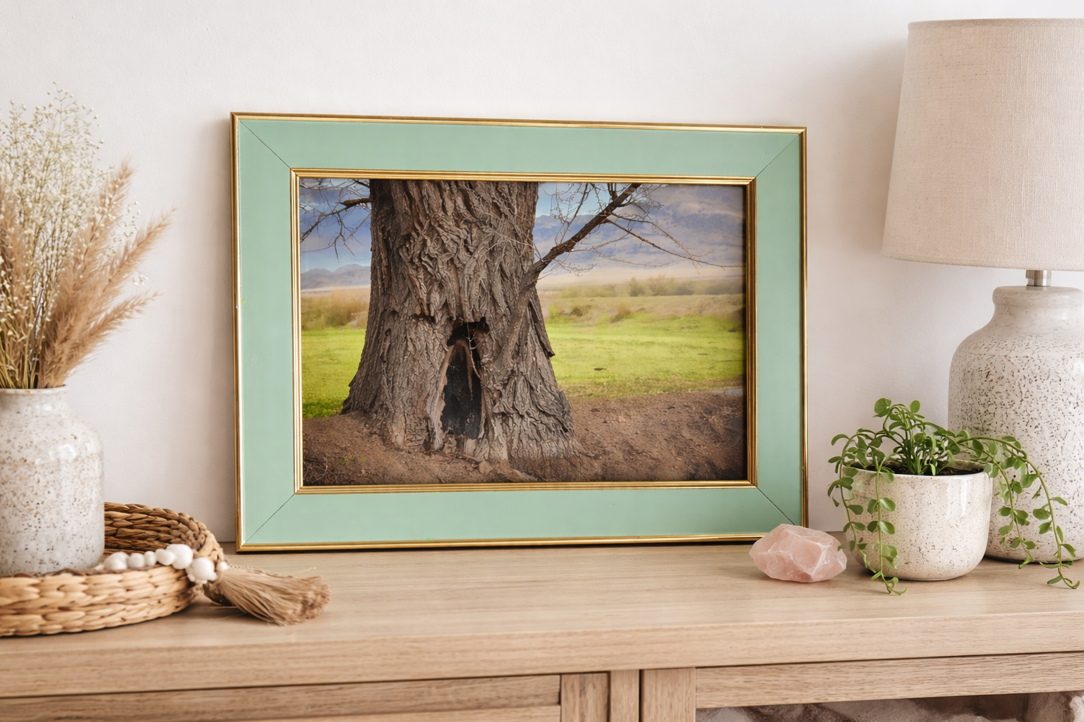 Teal & Gold 5x7 Frame – Second Story Vintage Find